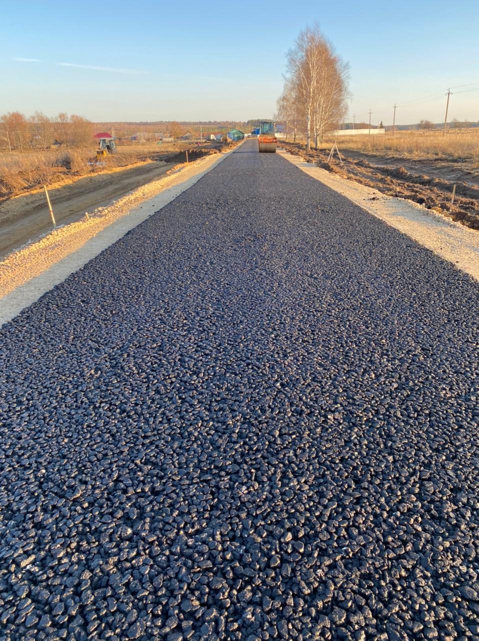 Строительство  дороги в деревне Кошелиха, Нижегородская область